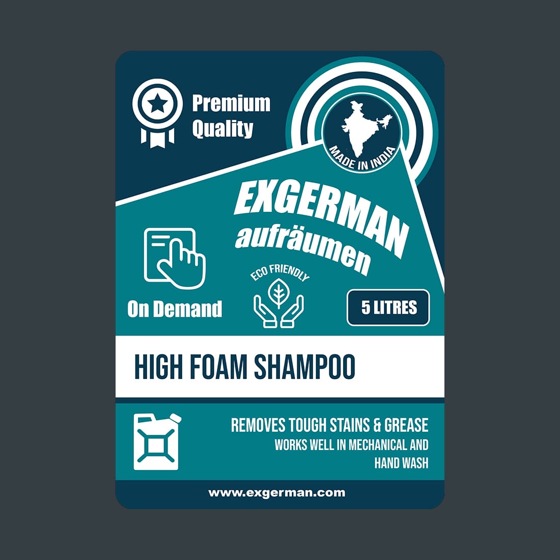 High foam shampoo 1100 min